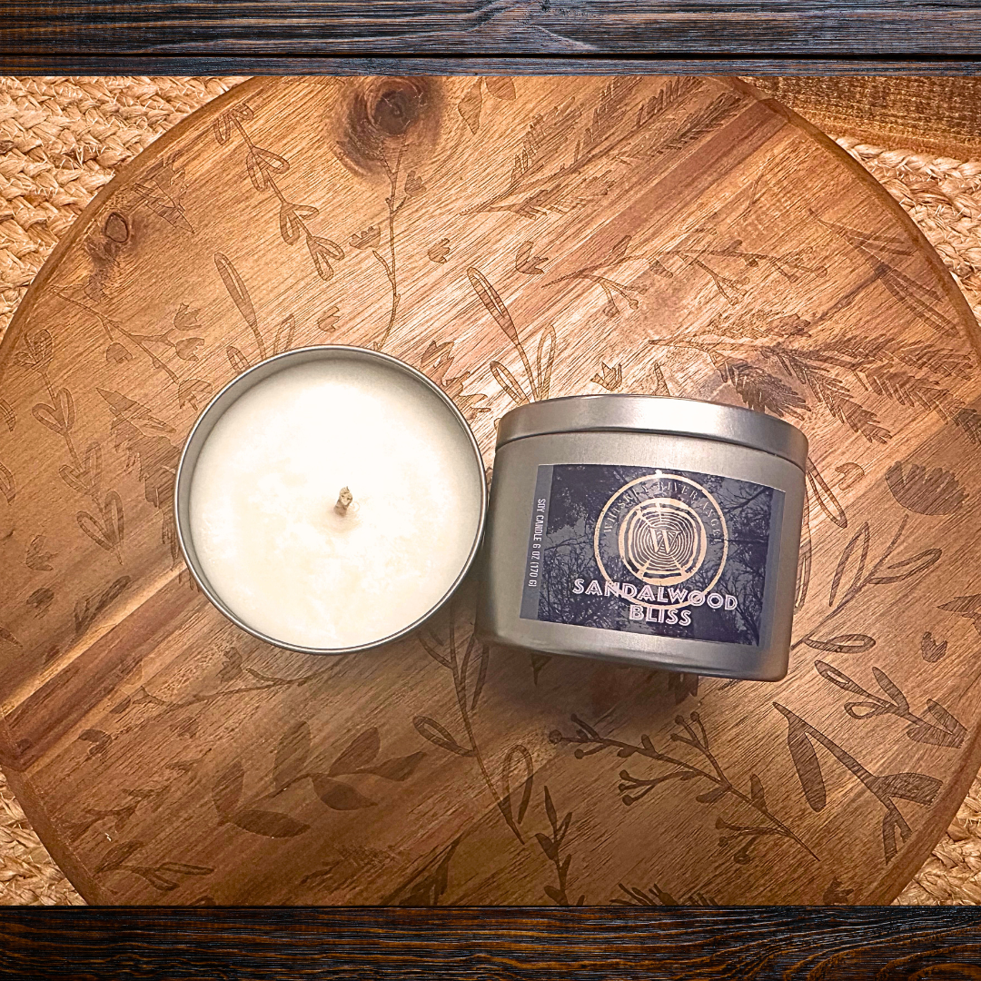 All Natural Soy Candle - Sandalwood Bliss