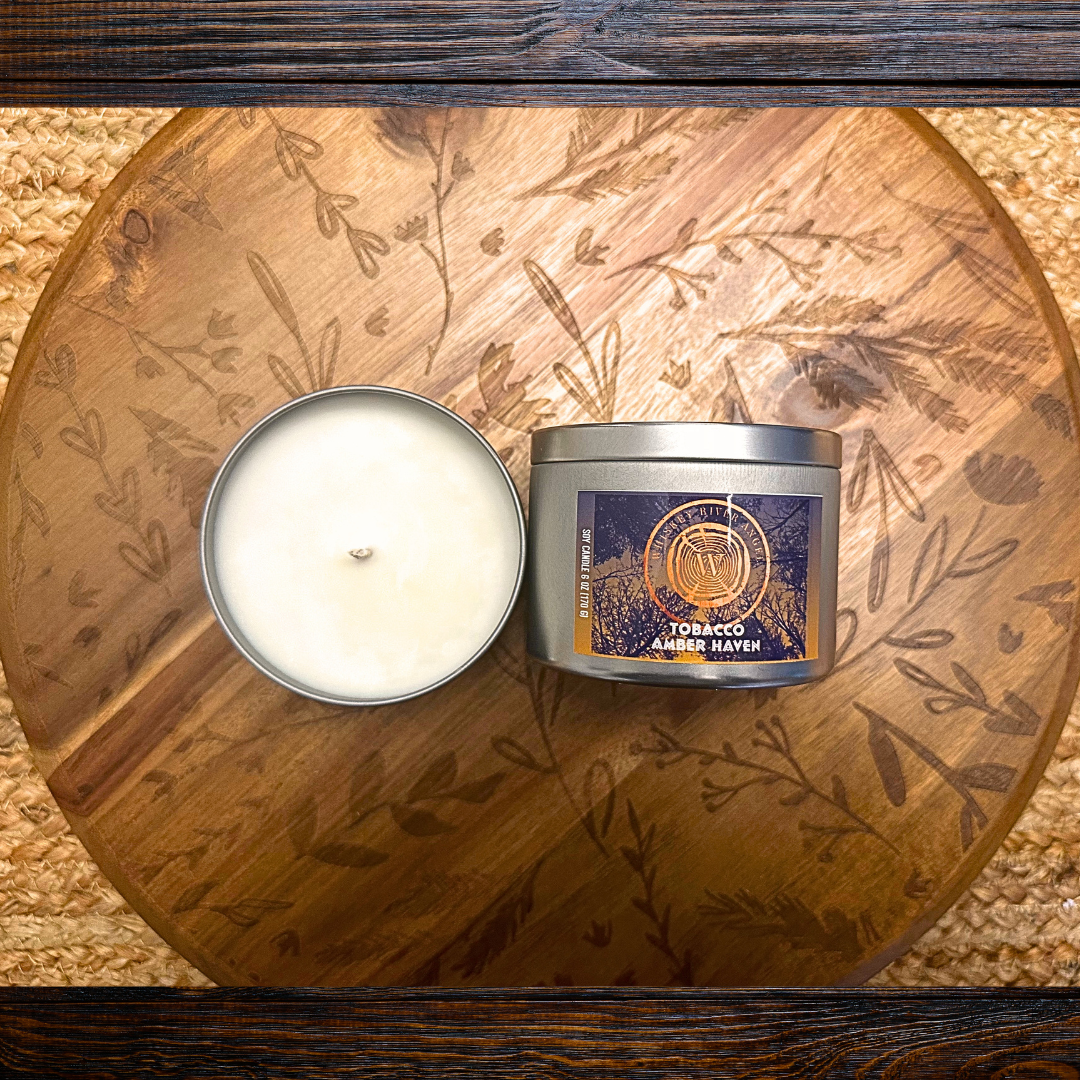 Soy Candle - Tobacco Amber Haven.