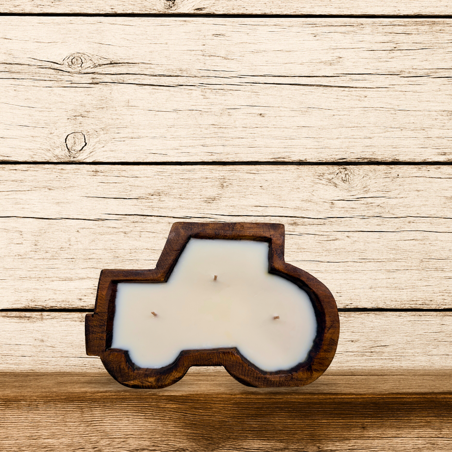 Wood Tractor Candle — 14 oz Triple-Wick