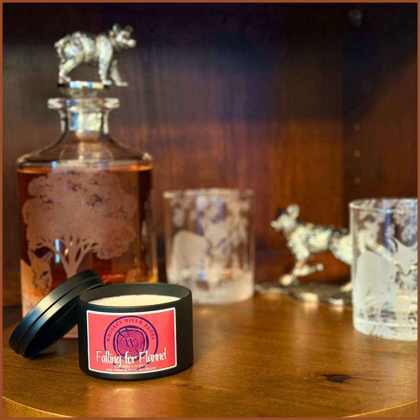 Falling for Flannel Candle | Cozy Fall Soy Candle – Warm, Rustic Home Fragrance