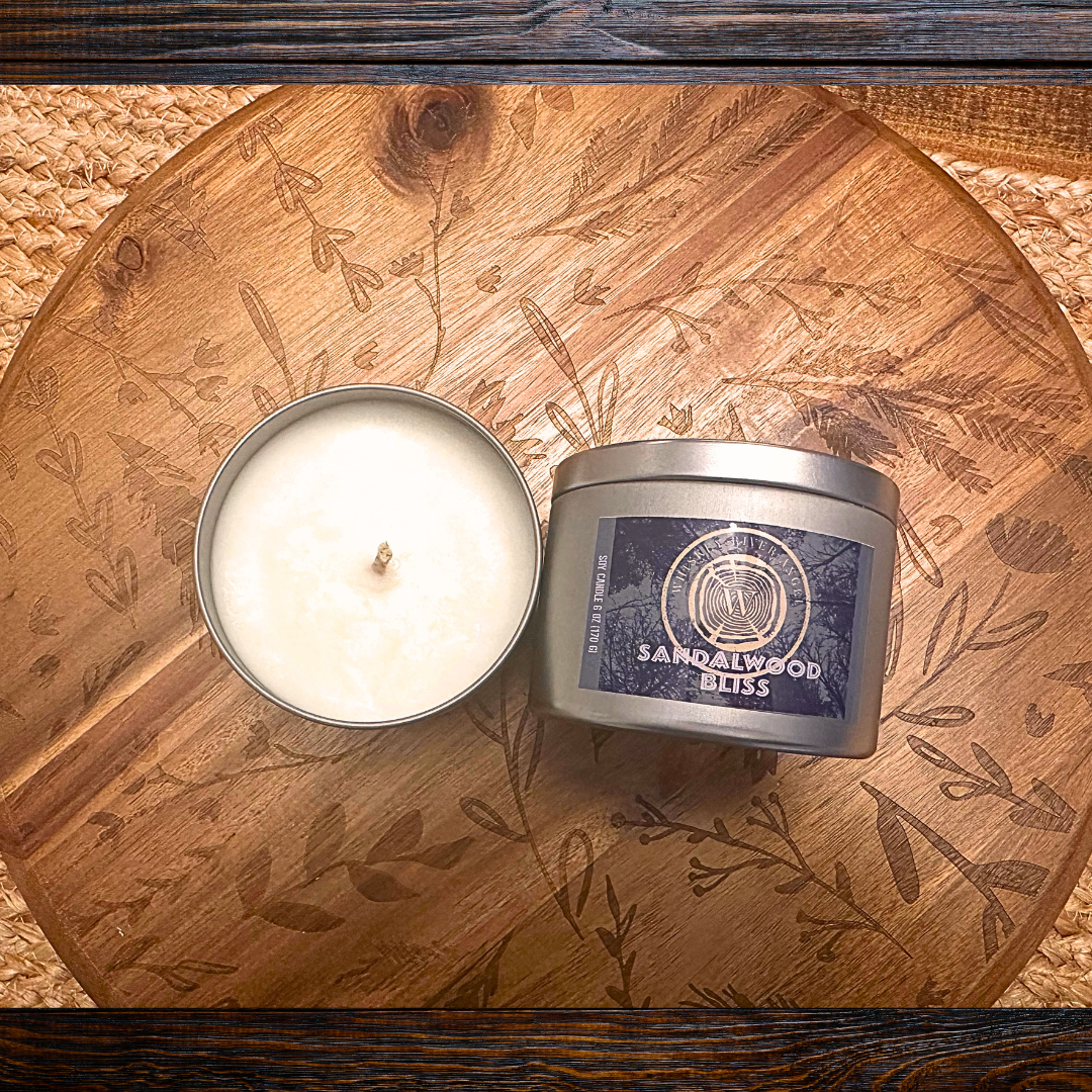 All Natural 6 oz Soy Candle - Sandalwood Bliss