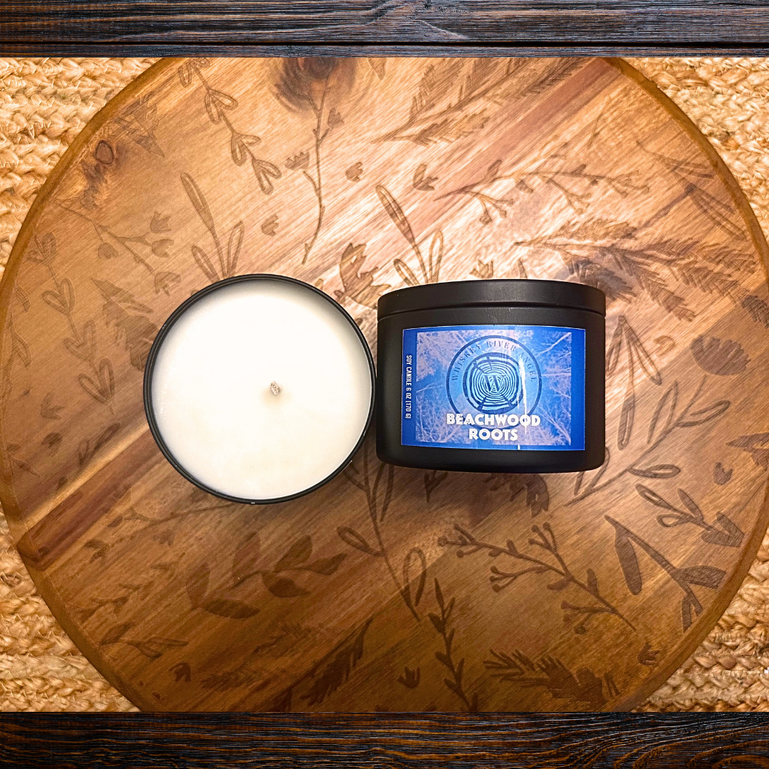 All Natural 6 oz Soy Candle - Beachwood Roots