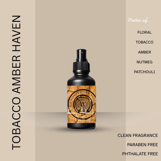 Tobacco Amber Haven Room Spray | Clean Home Fragrance Mist