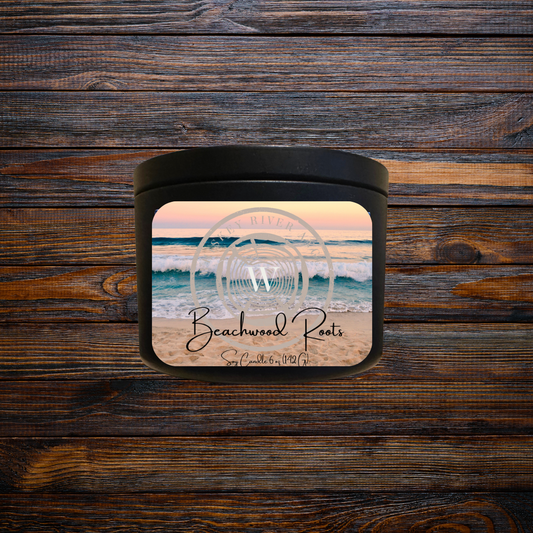 All Natural Soy Candle - Beachwood Roots