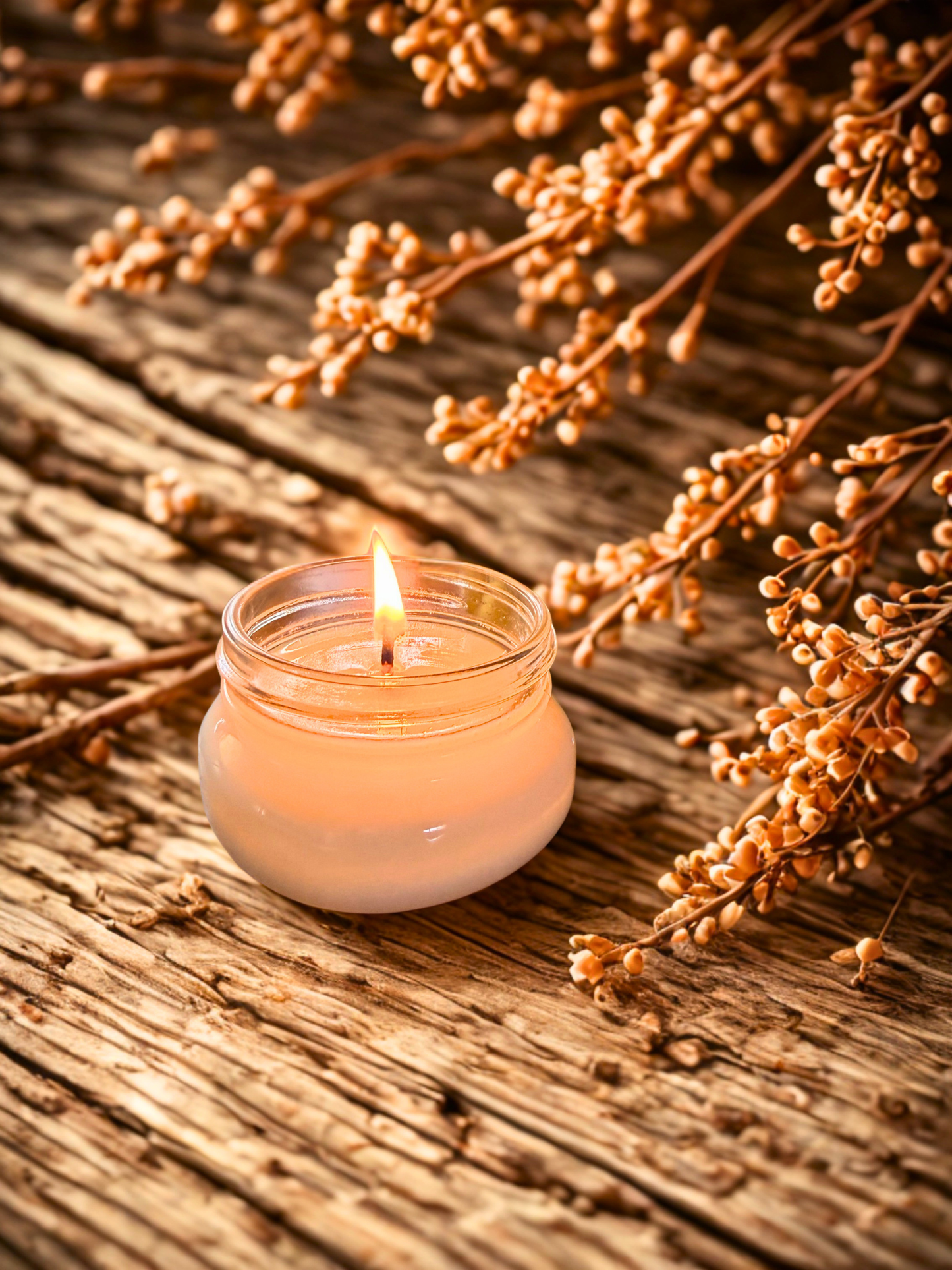 Sandalwood Bliss Candle | Warm Sandalwood Soy Candle – Relaxing Home Fragrance