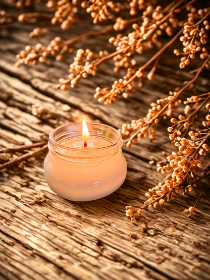Sandalwood Bliss Candle | Warm Sandalwood Soy Candle – Relaxing Home Fragrance