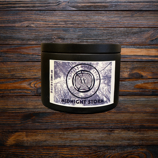 All Natural 6 oz Soy Candle - Midnight Storm